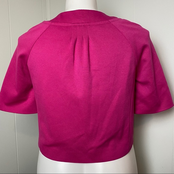 Loft Pink Fuchsia Jacket Blazer Cropped Short - Picture 2 of 7